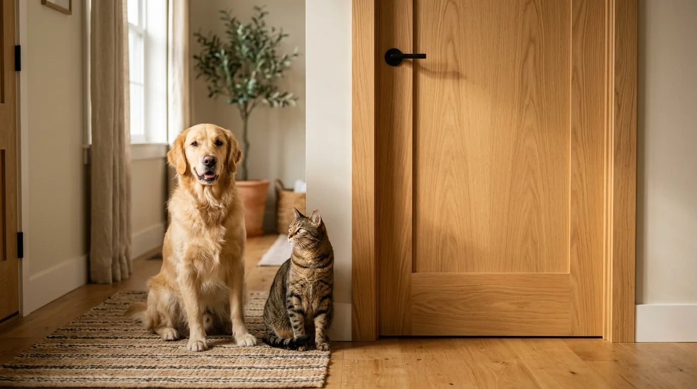 Door Scratch Protection for Multi-Pet Homes: Dog vs. Cat Solutions