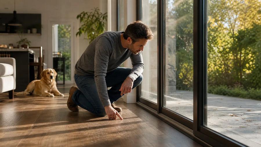 How to Remove Dog Scratches From a Glass Door Safely