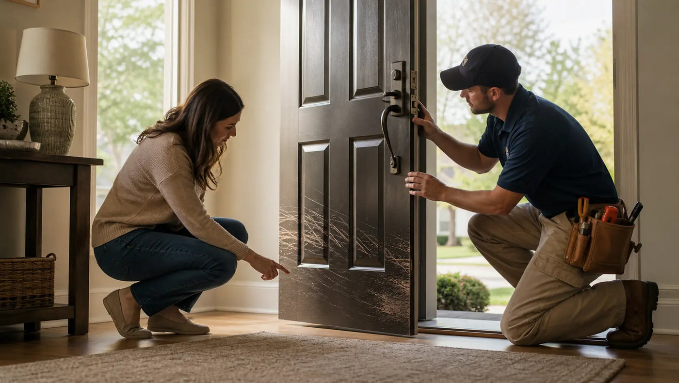 Repair or Replace a Door Damaged by Dog Scratching?